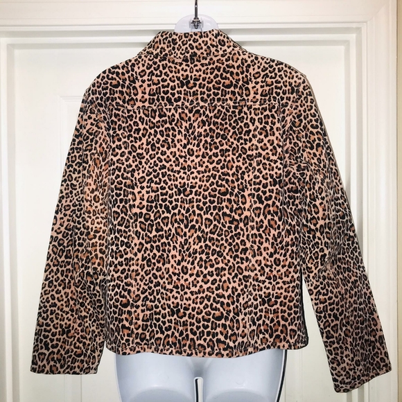 Pamela McCoy LEATHER Leopard Jacket M - Picture 5 of 8